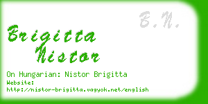 brigitta nistor business card